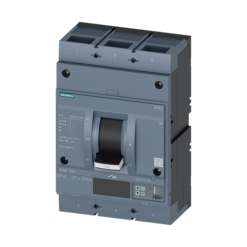 Interruptor automático 3X800A ETU860 55KA